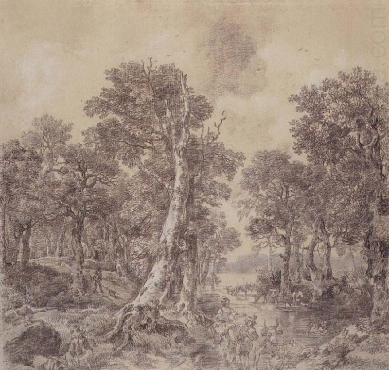 Wooded Landscape with River, Thomas Gainsborough